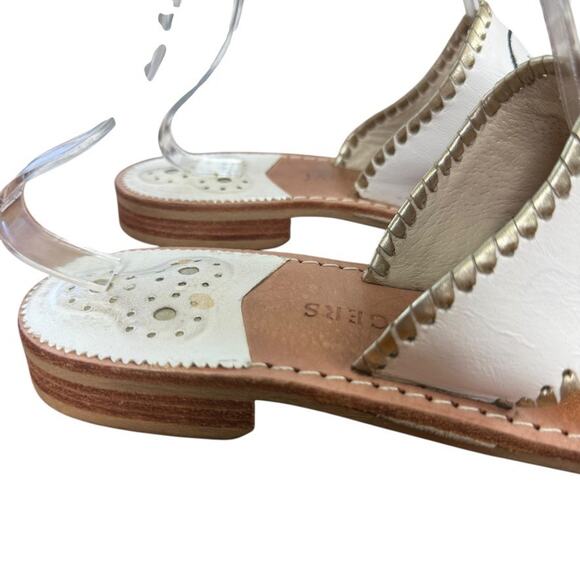 Jack Rogers Womens Embroidered I Do Wedding Beach Reception Honeymoon Sandals 10 - Picture 12 of 16